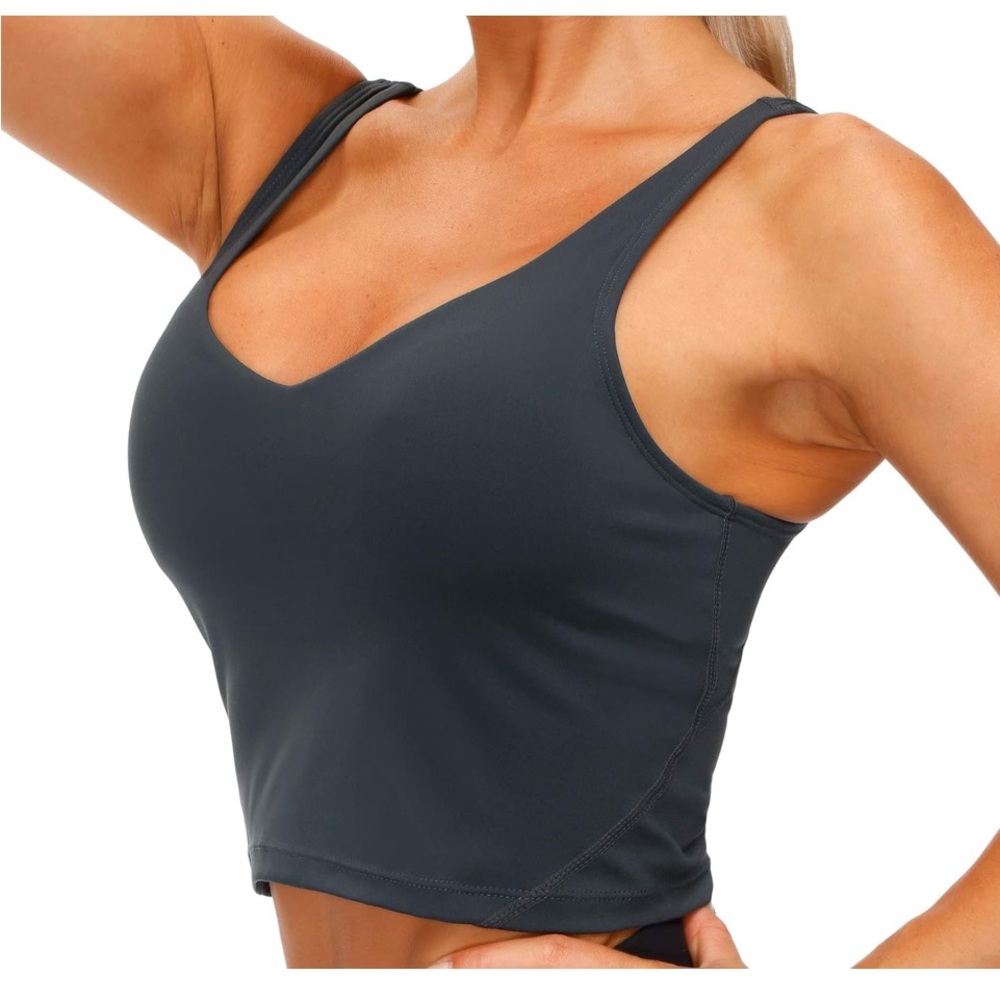 THE GYM PEOPLE Women's Charcoal Sports Bra. Size Small. NWT.